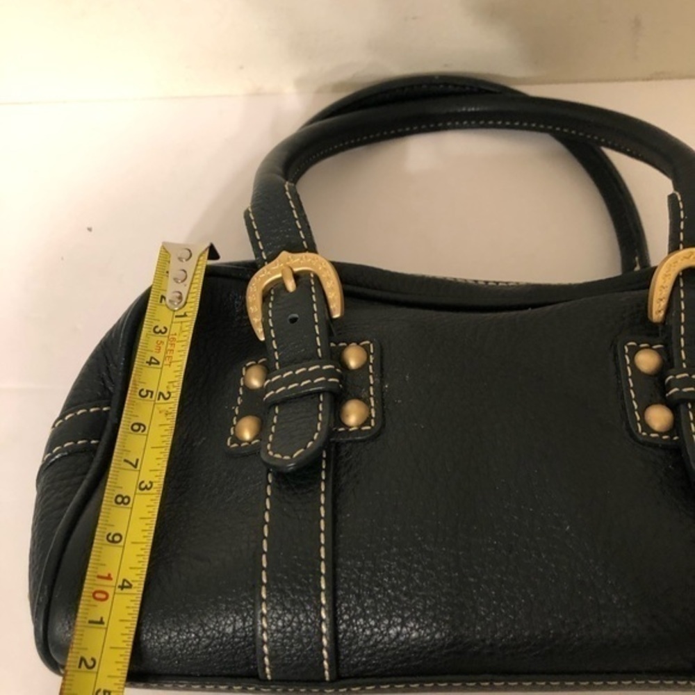 DOONEY & BOURKE green leather mini duffle … - Picture 8 of 10